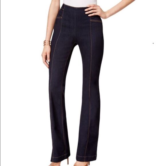 INC International High Waist Flare Leg Jeans Sz 6 - Picture 1 of 10